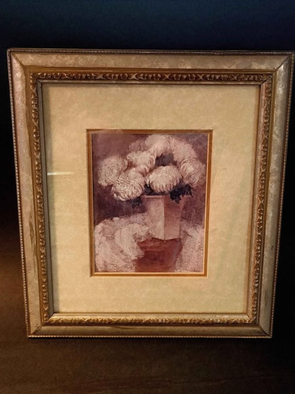 Vintage Print Of Hydrangeas By Artist Albena Hristova
